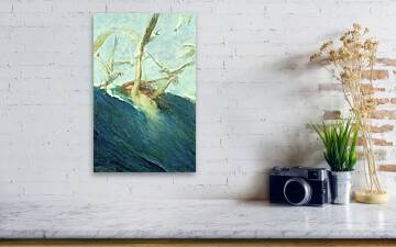 A Mermaid Being Mobbed by Seagulls Painting Art A0 A1 A2 A3 A4 Photo Poster